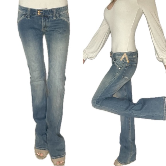 💜💜TWISTED HEART  BLING JEANS 26 X 35 - Picture 4 of 17